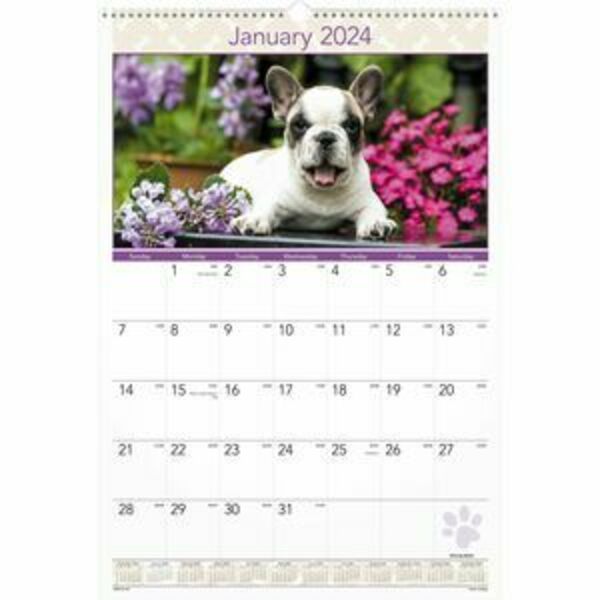 At-A-Glance Calendar, Wall, Month, Puppies AAGDMW16728